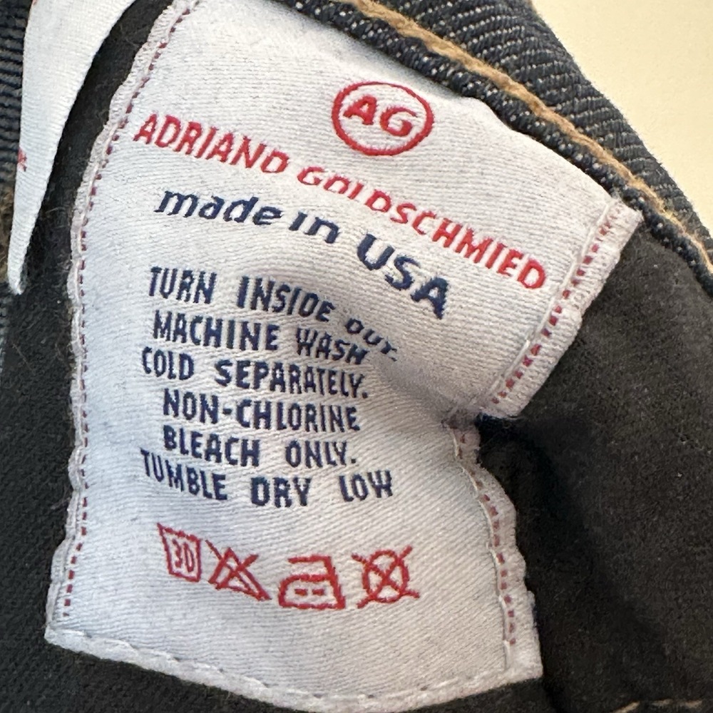 Adriano Goldschmied AG "The Angel" Flared Bootcut Blue Denim Jean Pants USA‎ 32R - Picture 15 of 16